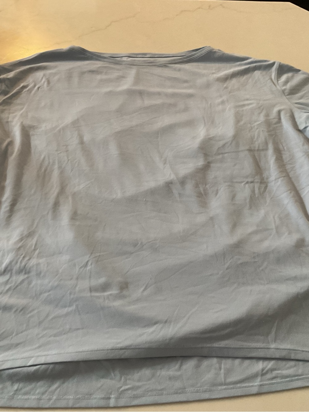 lululemon athletica Light Blue Short Sleeve Tee